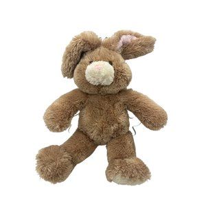 Build-A-Bear Workshop 14 inch Tall Buddy Brown Bunny Rabbit Fluffy Pink Tan